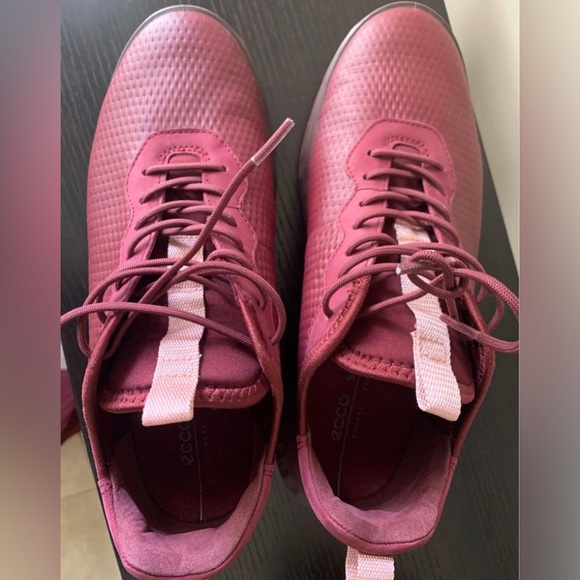 Ecco Burgundy Lace Up Walking Shoes Size 8 (Women’s EU 39) - Picture 4 of 6